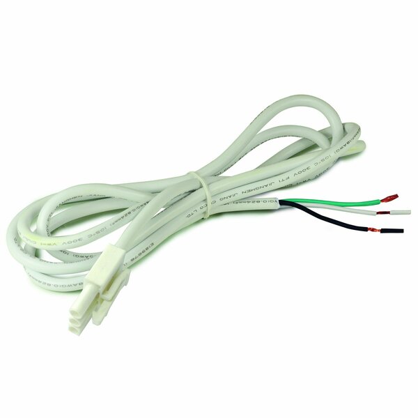 Nora Lighting 72" LEDUR Hardwire Connector Cable, White, NUA-804W NUA-804W